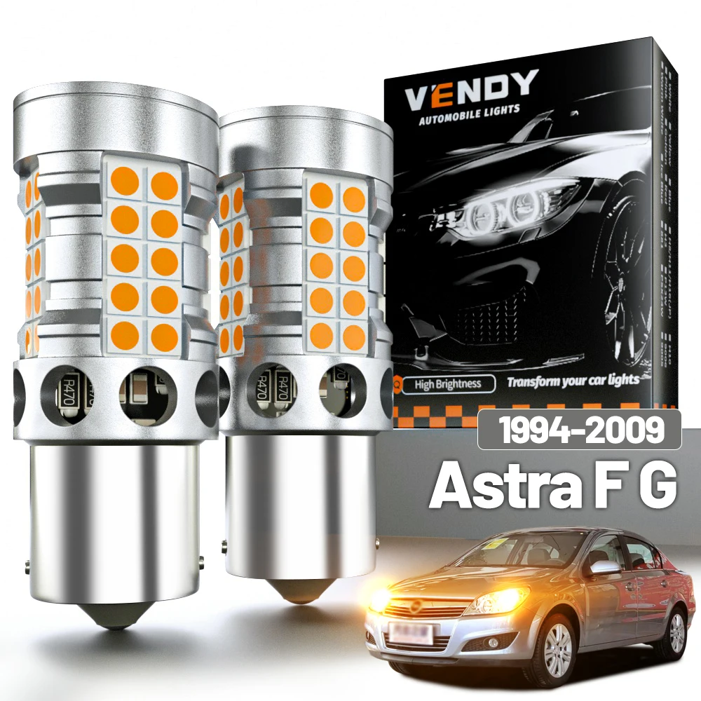 

2 шт. светодиодные указатели поворота для Opel Astra F G 1994-2009, поворотные фонари 1998 2002 2003 2004 2005 2006 2007 2008, аксессуары Canbus