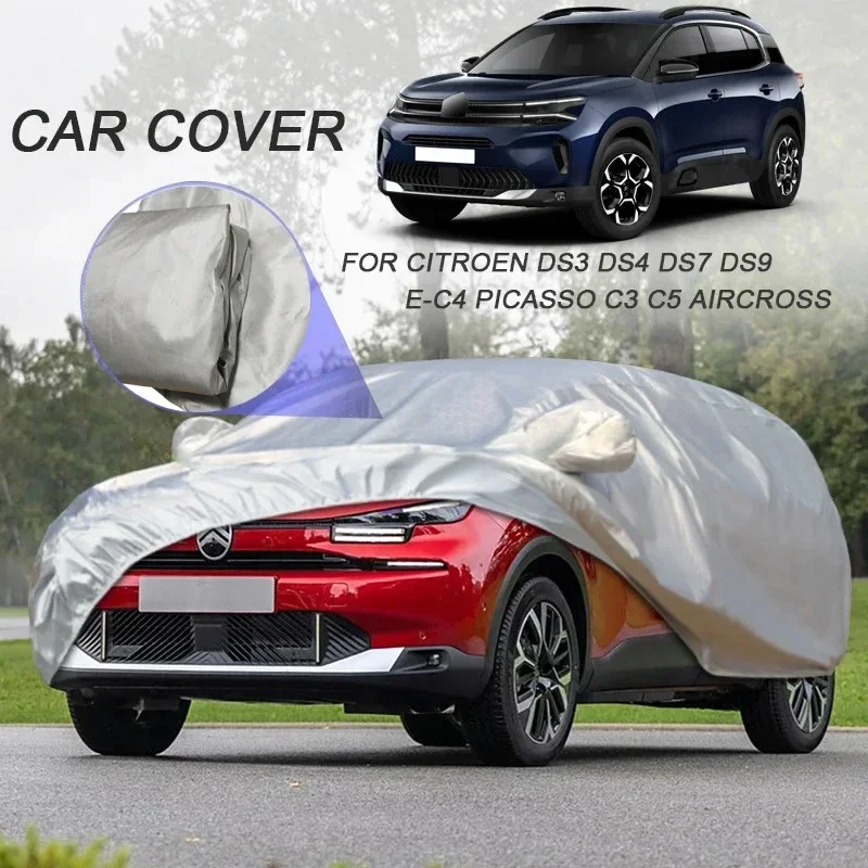 

Car Cover For Citroen C3,C4,C5,C5X,DS3,DS4,DS7,DS9,EC3 ldust-proof car protective cover,Auto Dustproof Anti-Rain Snow Waterproof