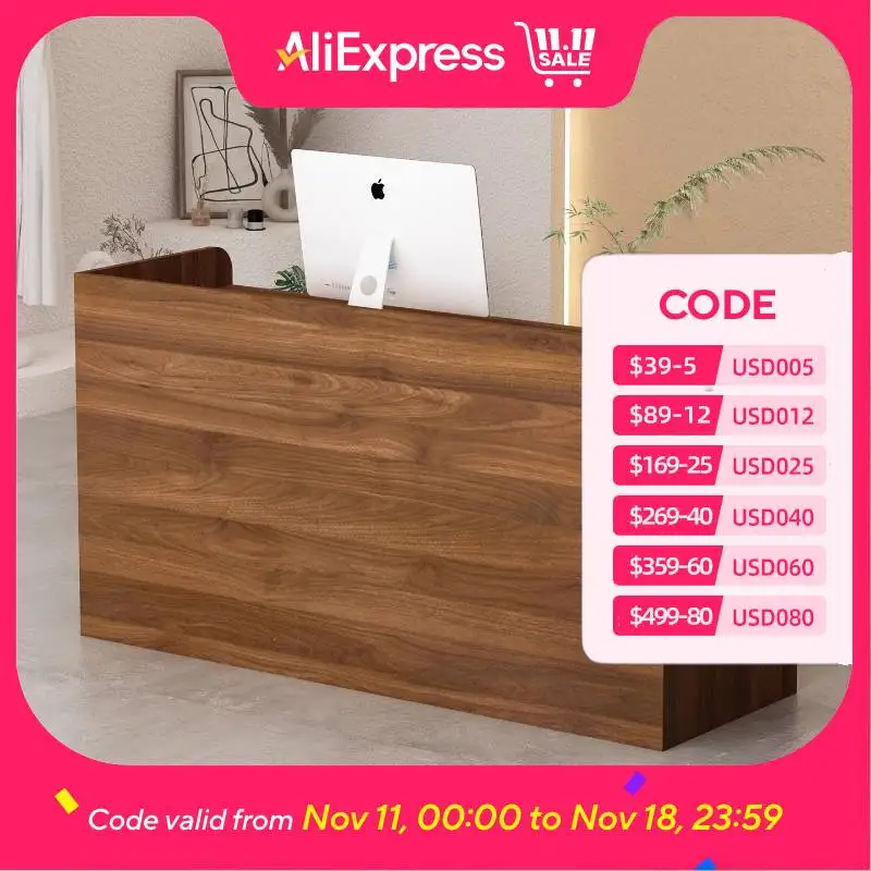 

Storage Restaurant Reception Desks Brown Design Commericial Reception Desks Hotel Drawers Rezeption Theke Furniture Office