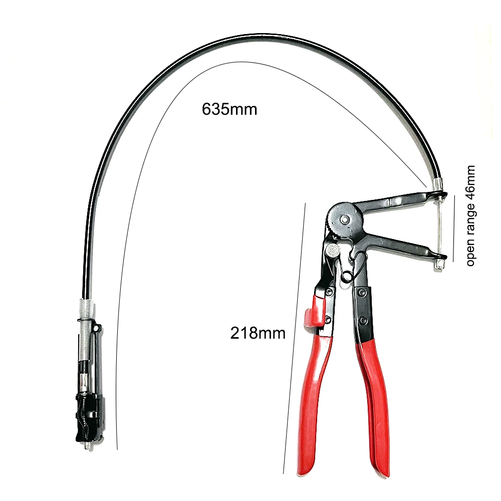 Car Hose Clamp Pliers Auto Water Pipe Removal Tools Wire Long Reach Hose Clamp Pliers For Fuel Oil Water Hose Hand Tool