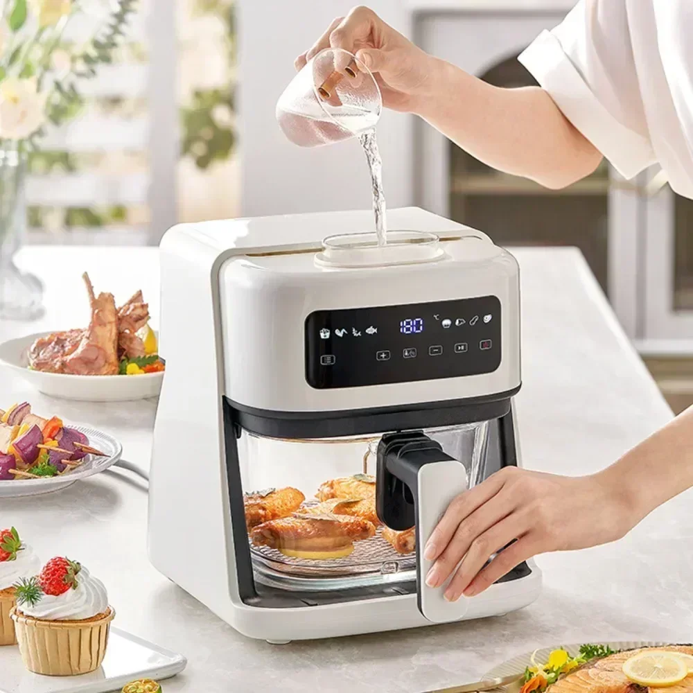 new kitchen Air Fryer. Household Transparent Large Capacity Electric Oven. Multifunctional Electric Fryer. french fries