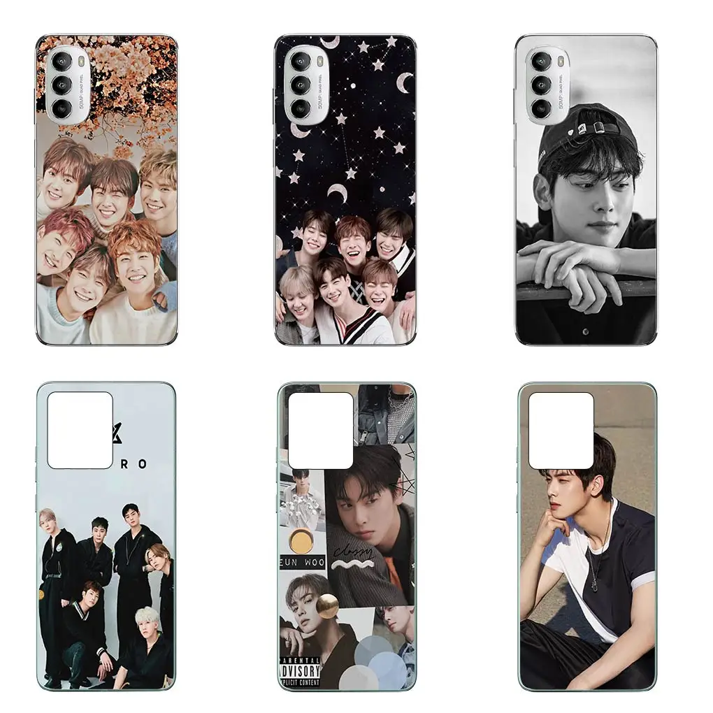 Cha EunWoo Lee Dong min Eun Woo Phone Cover for Motorola Moto Edge 40 Pro 30 neo 20 Fusion Ultra G200 E22 E40 E30 E22I Soft Case