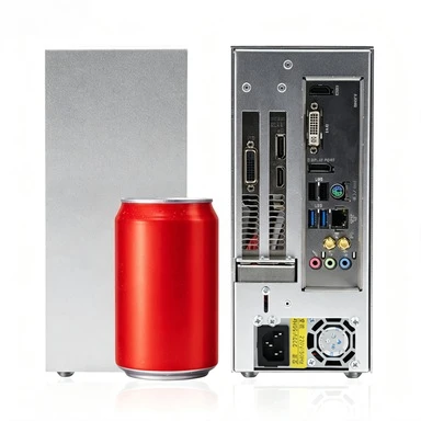 S3 All‑Aluminum A4 ITX Chassis, Bottom Small 1U PSU, Side Transparent Panel, Portable For Discrete Graphics