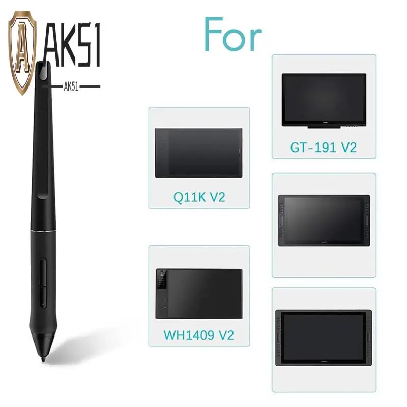 

AK51-PW500 Стилус для Huion KAMVAS Pro 22, для Inspiroy Q11K V2 Q620M GT-221 GT2201, графический планшет, цифровая ручка для рисования