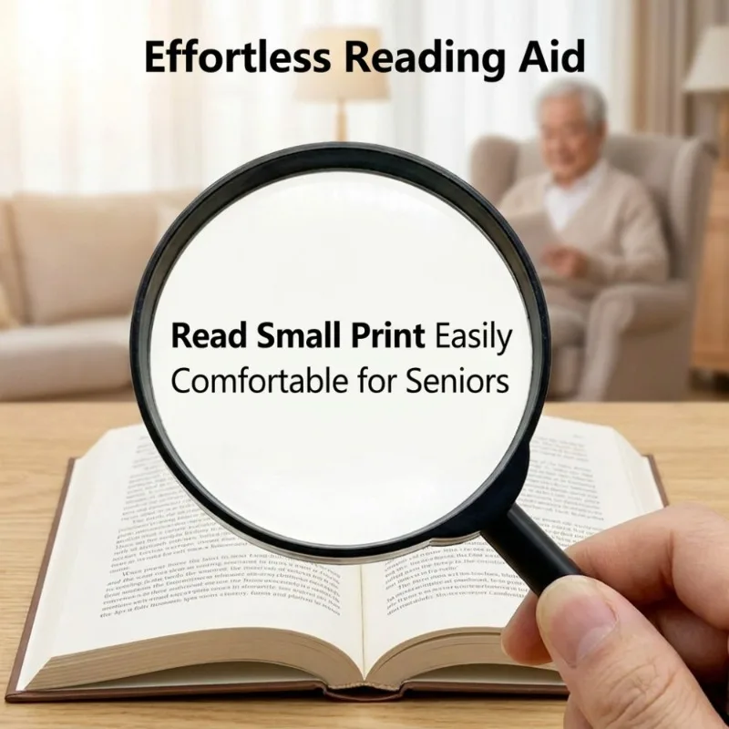 1/3/5/10 Pcs Handheld Reading Magnifying Glass for Elderly a