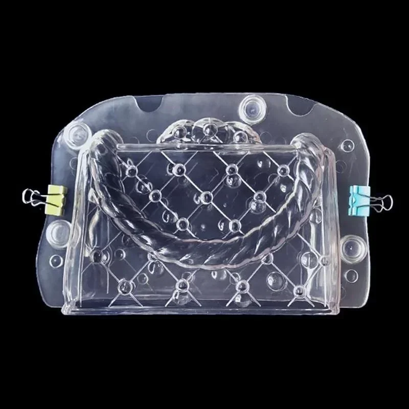 3D Bag Shape Cake Mold DIY Handmade Lady Bag Chocolate Making Mold Magnetic Plastic Polycarbonate Cake Decorating Baking Tools