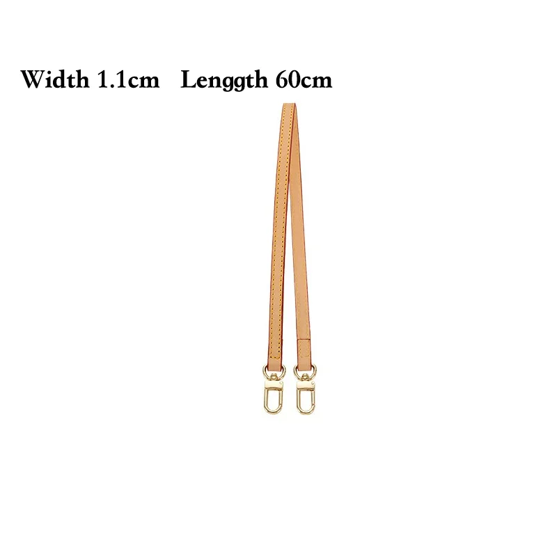 NONE Leather Bag Strap Brown 120cm 6