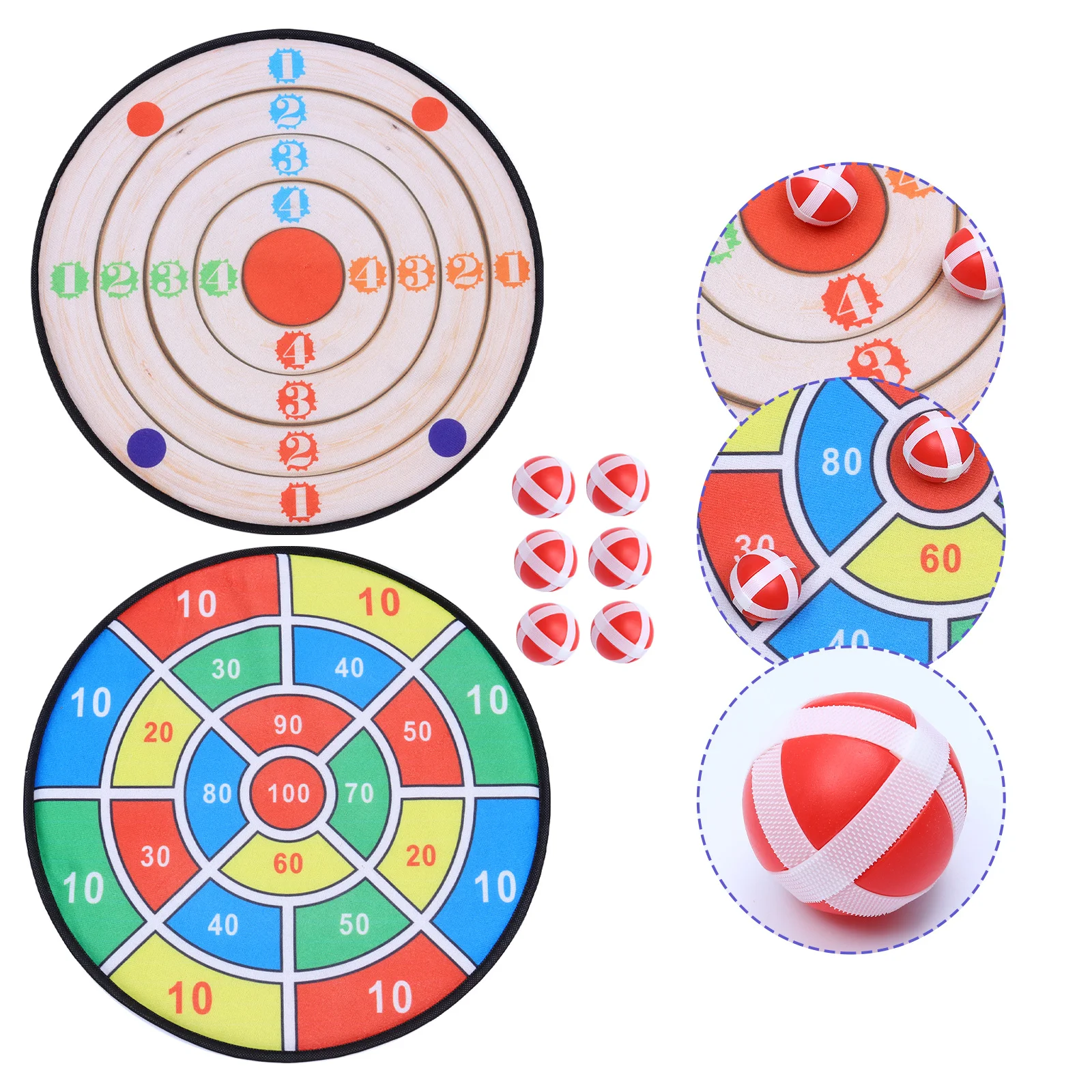 

2 set Portable Sticky Ball Board Game Set For Kids Adults Lightweight Tossing For Indoor Outdoor Family Play Educational