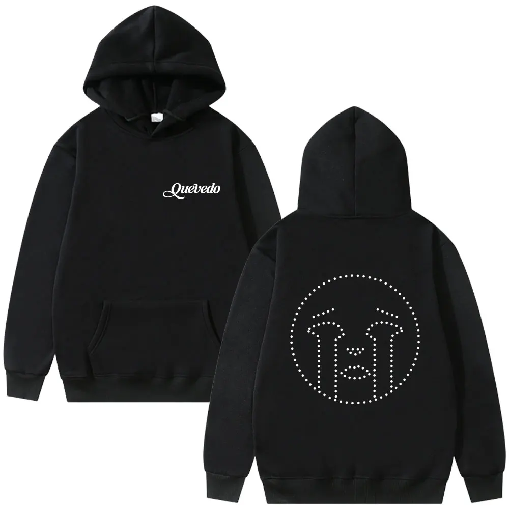Customization Rapper Quevedo Buenas Noches Hoodie Male Vintage Casual Fleece Cotton Pullover Men Women Hip Hop Fashion Pop Music