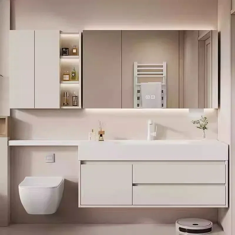 مريحة مع أدراج ديكور المنزل الحديث الأثاث المنظمون معلقة خزانة الحمام مغسلة خزائن الحمام التخزين