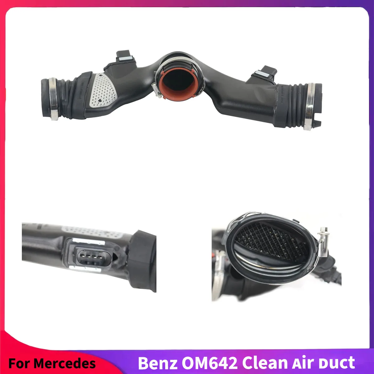 For Mercedes Benz OM642 AP02 Clean Air Duct Intake Manifold Air Mass Meter CDI V6 A6420908237 A 642 090 82 37 6420908237 Tuning