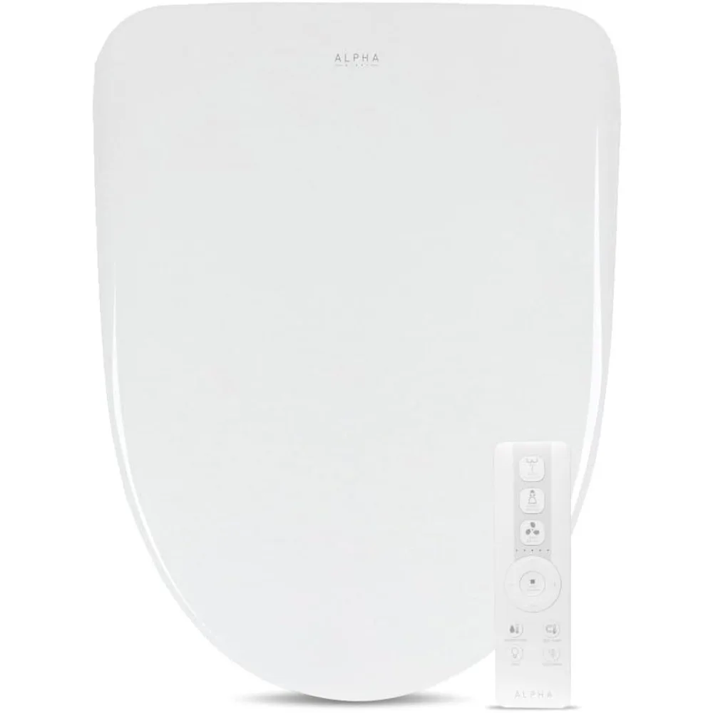 iX Pure Bidet Toilet Seat in Elongated White | Ultra Low Profile | Endless Warm Water