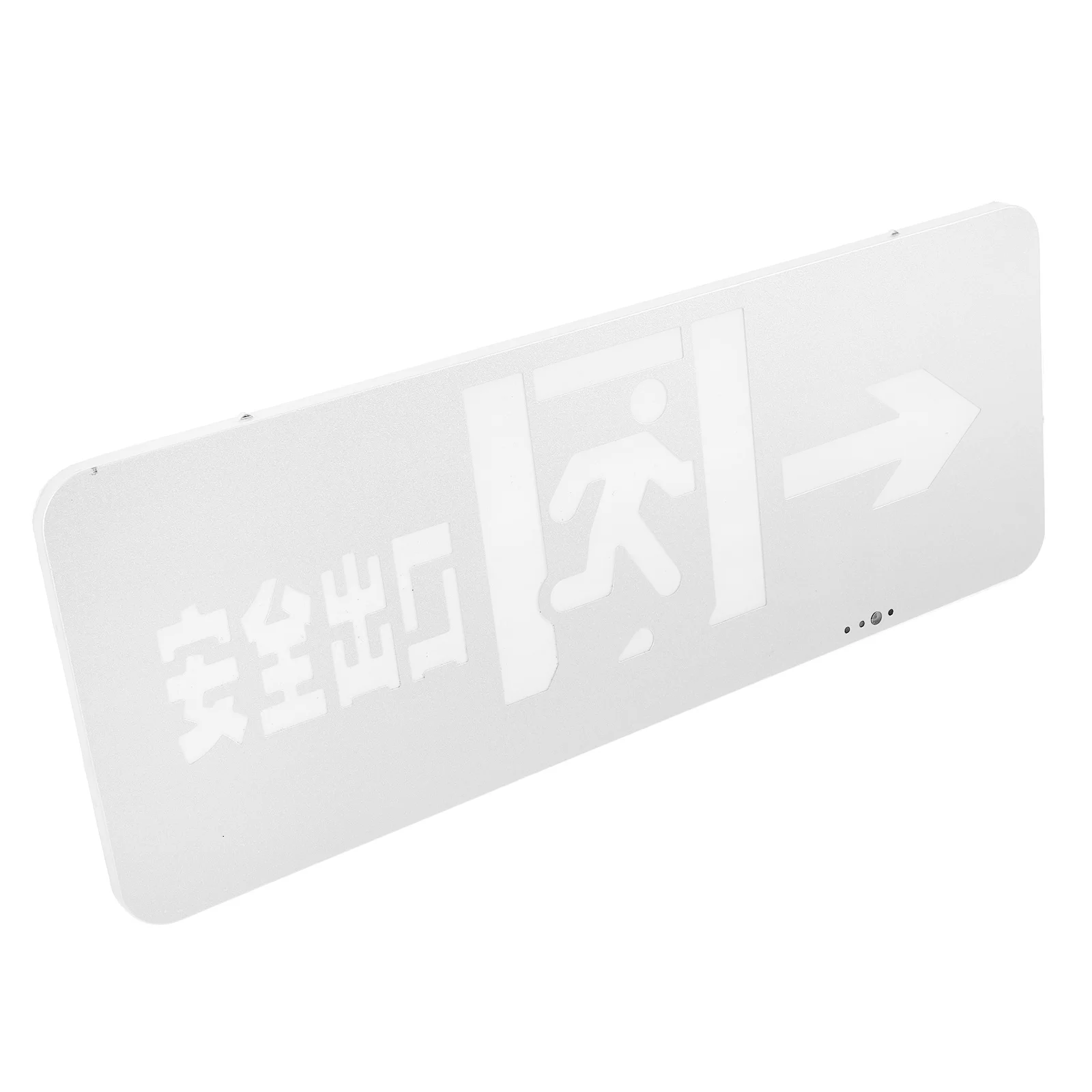 Знак выхода безопасности из нержавеющей стали, подвесной светодиодный индикатор аварийного освещения, аварийная лампа для безопасности общественного бизнеса