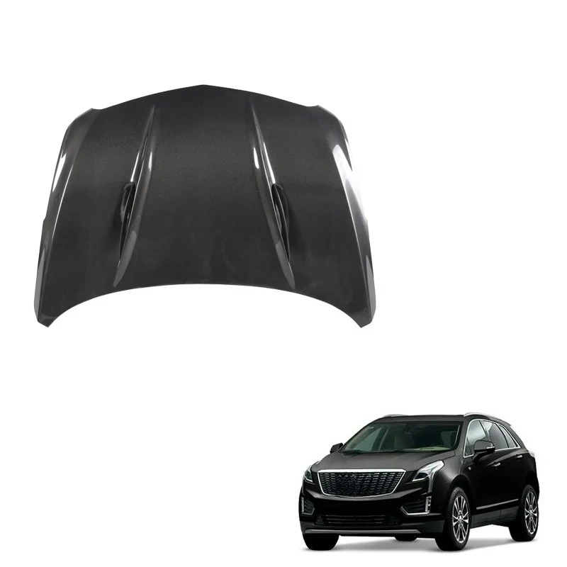 

High-Strength FORCadillac XT5 Carbon Fiber Front Engine Bonnet Automotive Modification Component