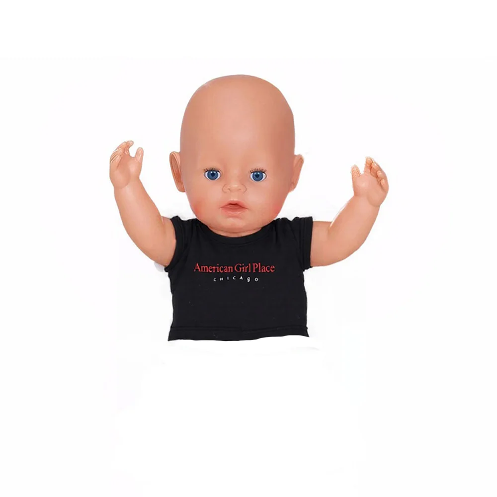 1/3BJD 인형 옷 티셔츠 우리 세대 인형 액세서리 정장 소녀와 소년 선물을위한 많은 솔리드 컬러 패션 수제 맞는