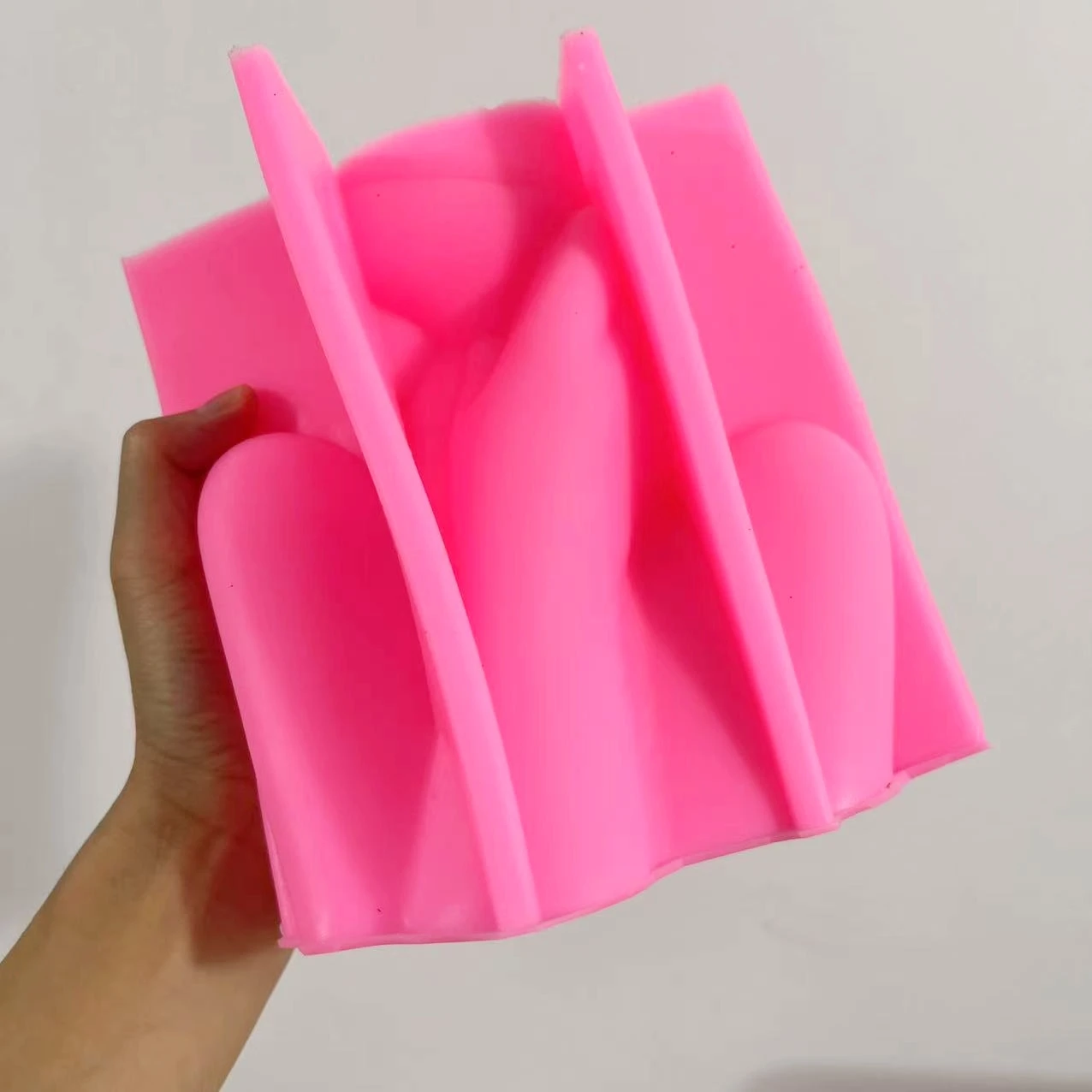 3D Large Nordic women\'s vase epoxy resin silicone mold abstract goddess vase concrete cement silicone mold girl vase gypsum mold