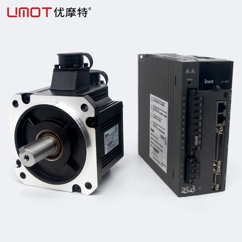 Umot Original Programmable Logic Controller Cnc Cheap DA200 Ac Servo Motor+Drive 17/23 Bit 2500-6000rpm Leadshine Servo Motor