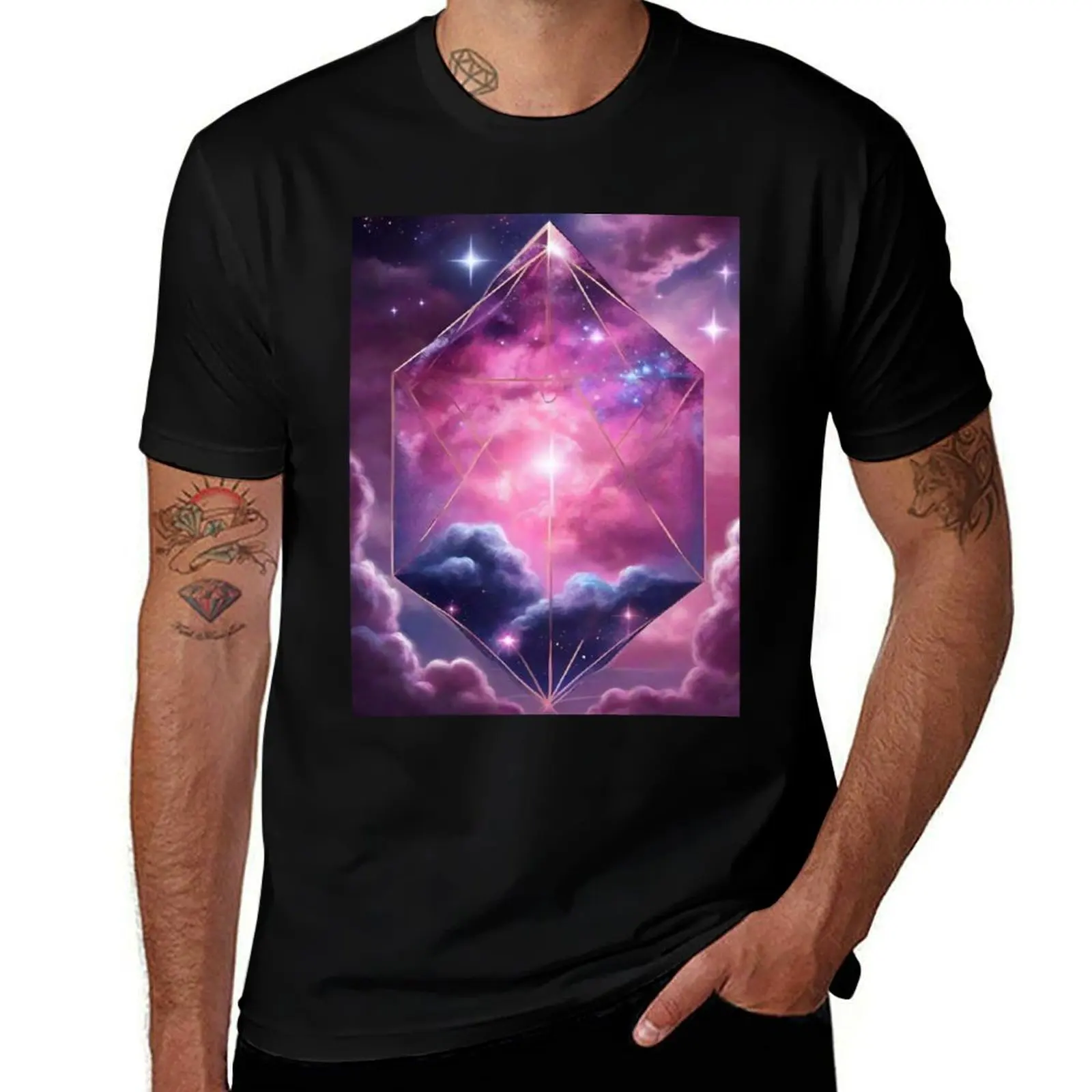 

Galaxy stars energy T-Shirt t shirts for man slim fit man tshirt T-Shirt