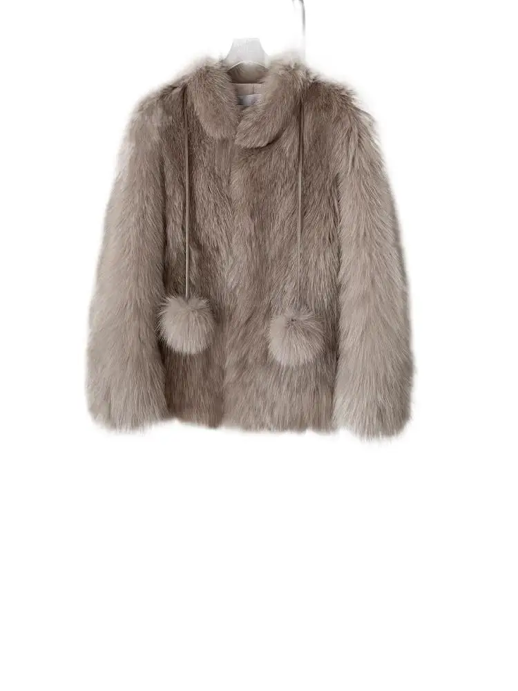2025 الملابس النسائية معطف الفرو الصناعي شتاء جديد 1116