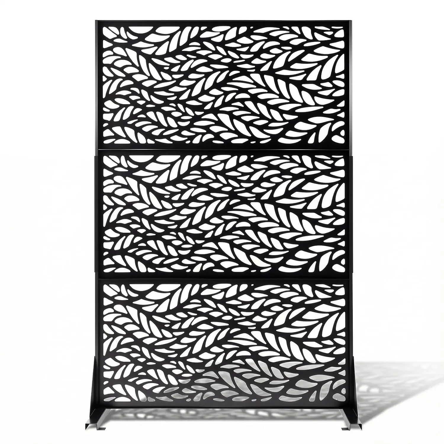 72" H Metal Privacy Screen for Outdoor. Freestanding Room Divider