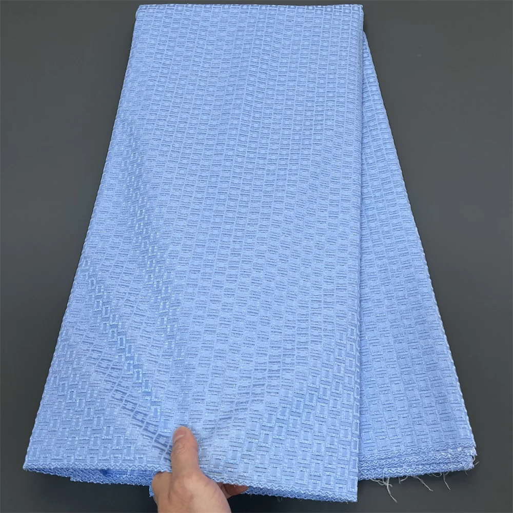 

African Nigerian Sewing Guipure Embroidery Dresses, Sequins High Quality, Tulle Lace Fabric, 5Yards,Latest, 2025 cotton hz1341