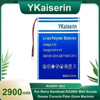 YKaiserin 2900mAh Battery for Retro Handheld RG280V Mini Arcade Games Console Palm Game Machine Replacement Batterie  Tools