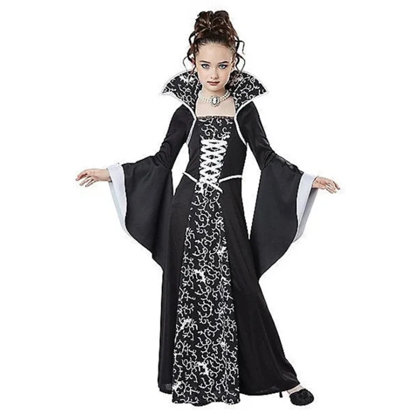 Halloween Cosplay Witch Vampire Costume for  Girls Disfraz Carnival Dress Up Party Mujer  Performance Clothing
