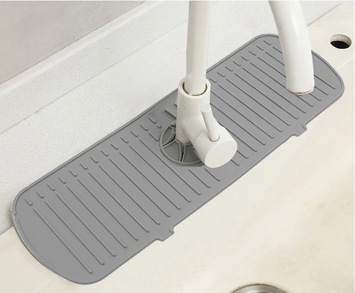 Silikon Drainage Pad Bad Küche Wasserhahn Tropf matte Waschbecken Waschbecken spritzwasser geschützt Abfluss Pad Tisch Wärme isolation schutz – Detail 12