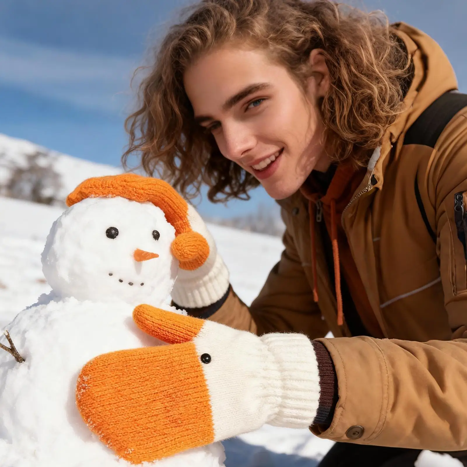 

Thermal Soft Mittens Snow Gloves Winter Skiing Gloves Outdoor Sport Mittens For Men Women Winter Cycling Warm Gloves