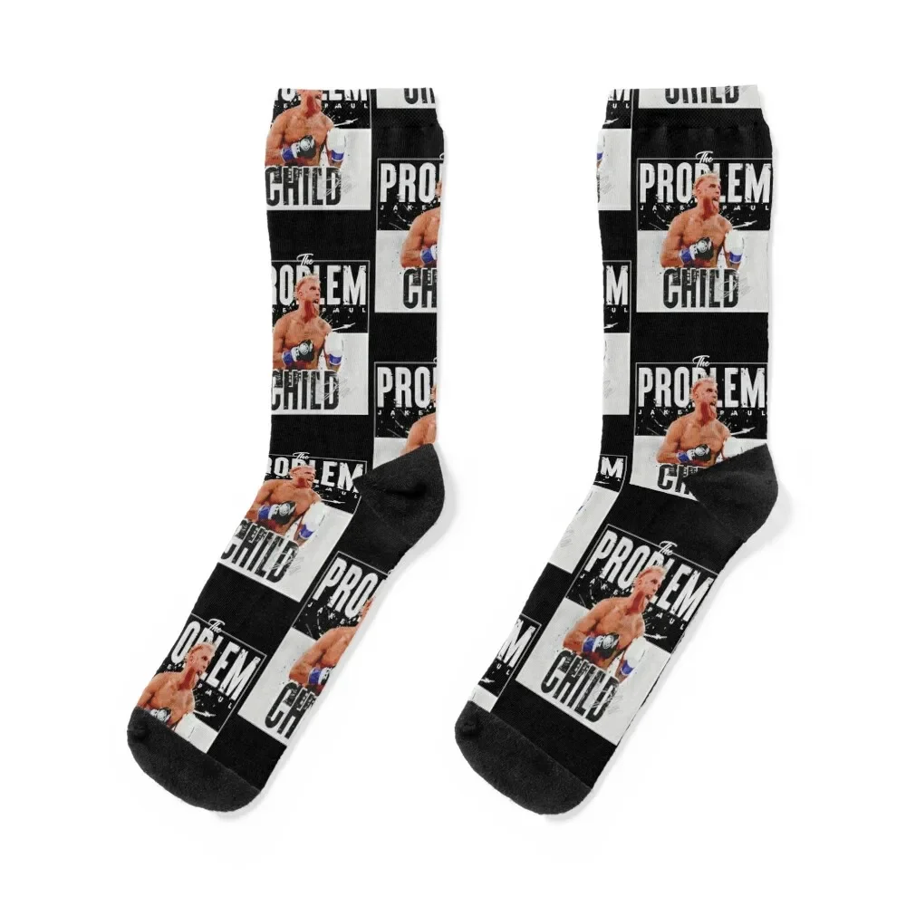 

Jake Paul The Problem Child signature Socks Toe sports retro basketball Socks Women Men's