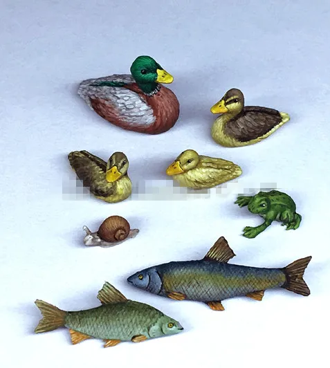 1:35 Die-casting Resin Small Animal Scene Layout Model Assembly Kit Name