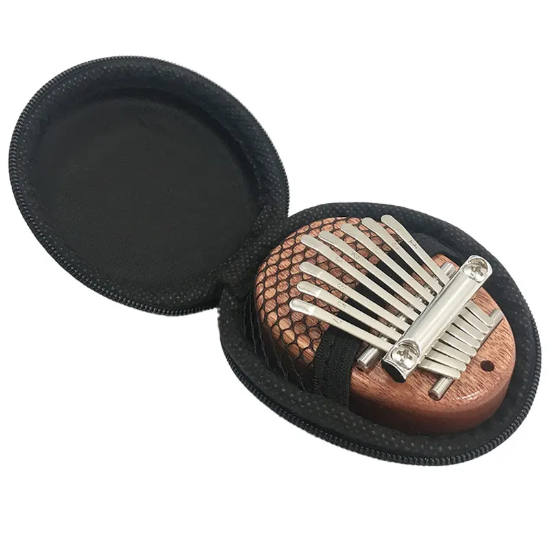 1PC Black Kalimba Bag Musical Instrument Kalimba Bag Thumb Piano Mbira Soft Case Shoulder Portable Bag 8*8*3cm