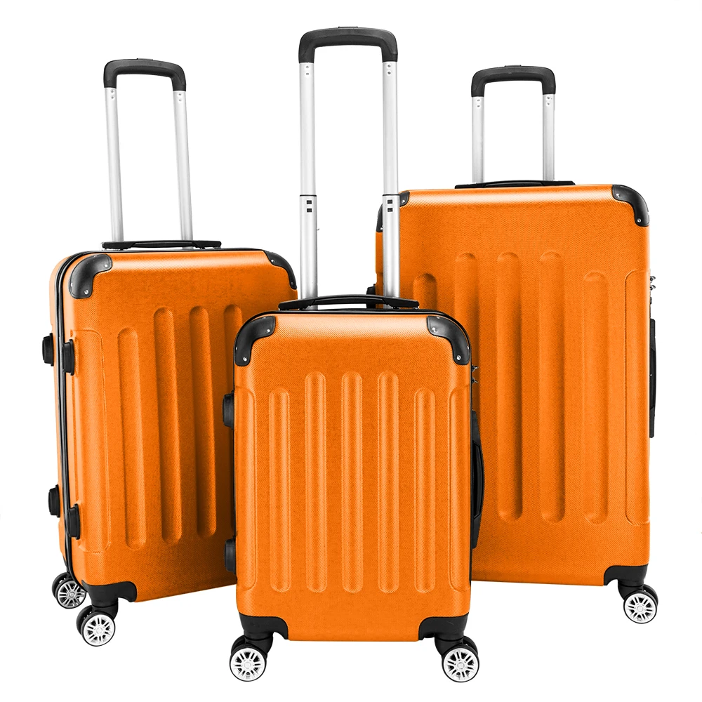 

3-in-1 Portable ABS Trolley Case 20" / 24" / 28" Orange