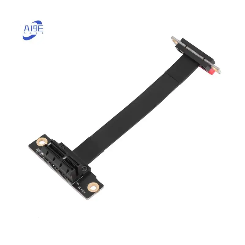 

A19E-5X PCIE X1 Riser Cable Dual 90 Degree Right Angle Pcie 3.0 X1 To X1 Extension Cable 8Gbps PCI Express 1X Riser Card