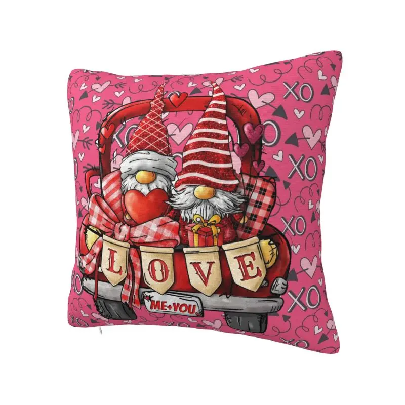 Custom Love Valentine's Day Drving Car Cushion Cover Sofa Home Decorative Square Pillow Cover