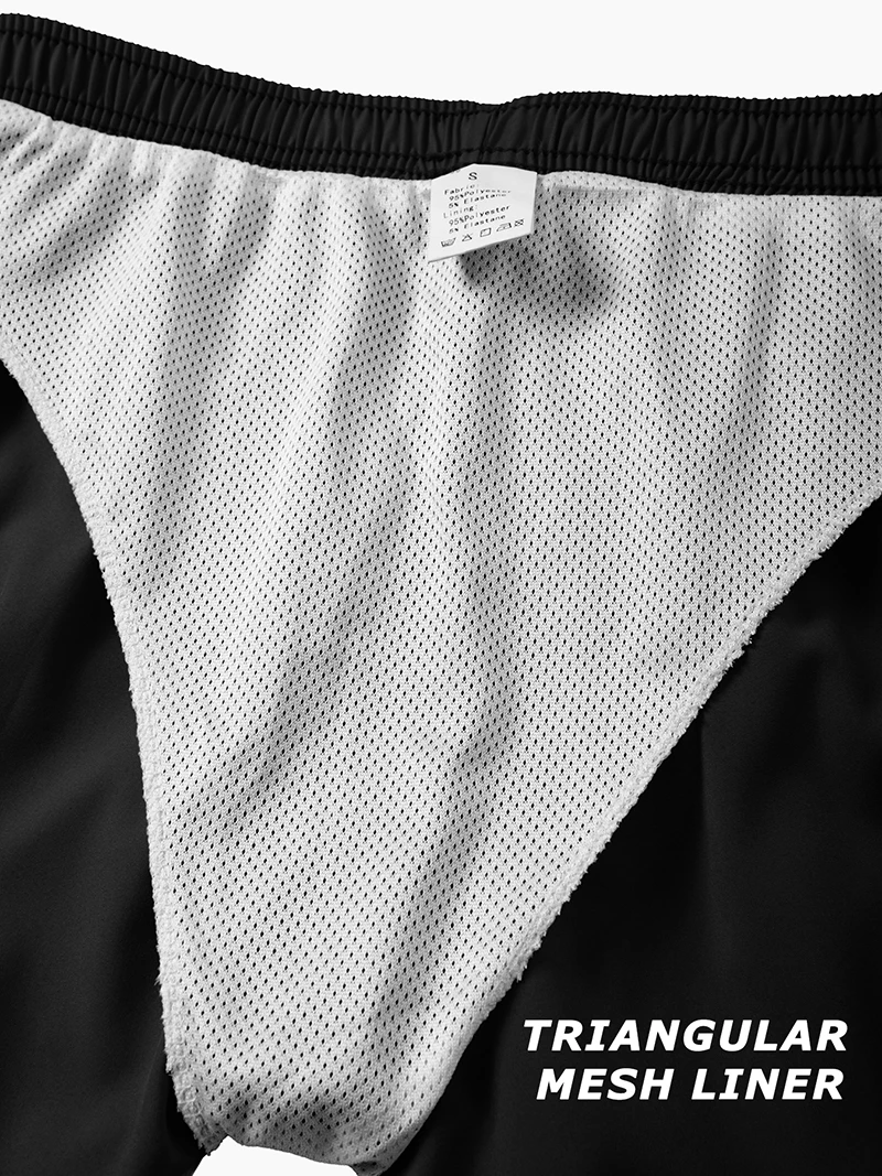 Shark Graphic Men's Board Shorts Summer Casual Beach Shorts with Mesh Liner Zipper Pockets Quick Dry Swim Trunks Bathing Suit - view 6