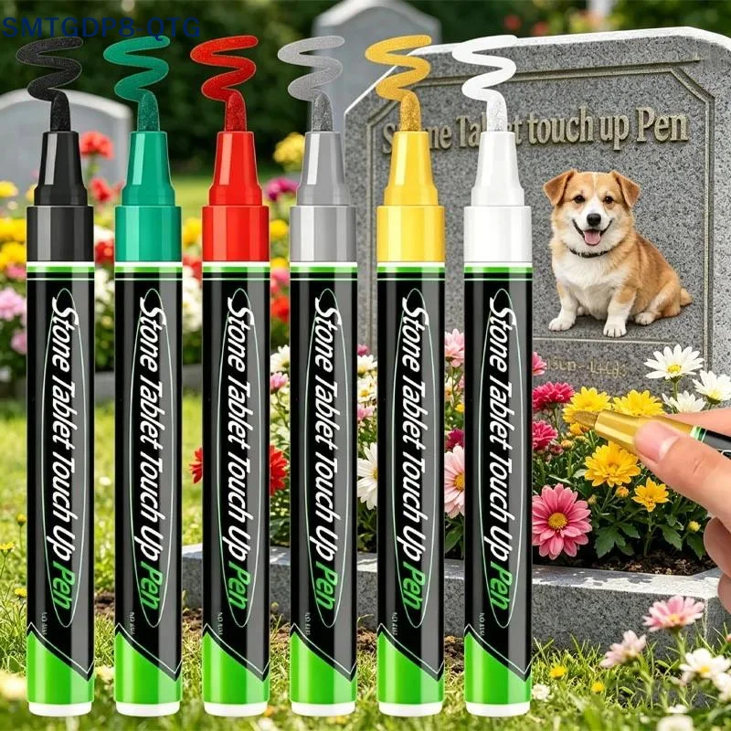 NEW Tombstone Marker Inscription Restoration Pen Oil Based Quick Dry Weatherproof Touch Up Paint Pen For Granite Stone