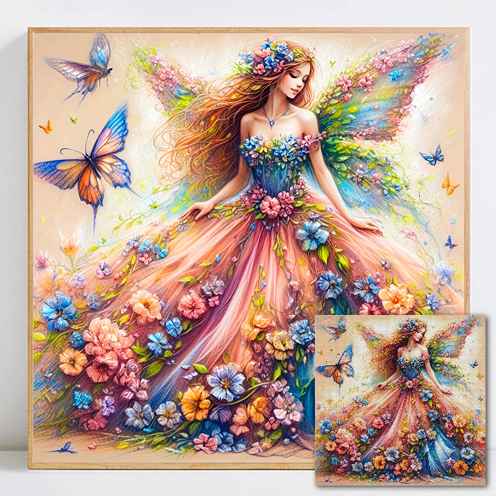 

Набор для алмазной вышивки для девочек: полная квадратная/круглая мозаика, бабочка, декор для комнаты, подарок ручной работы