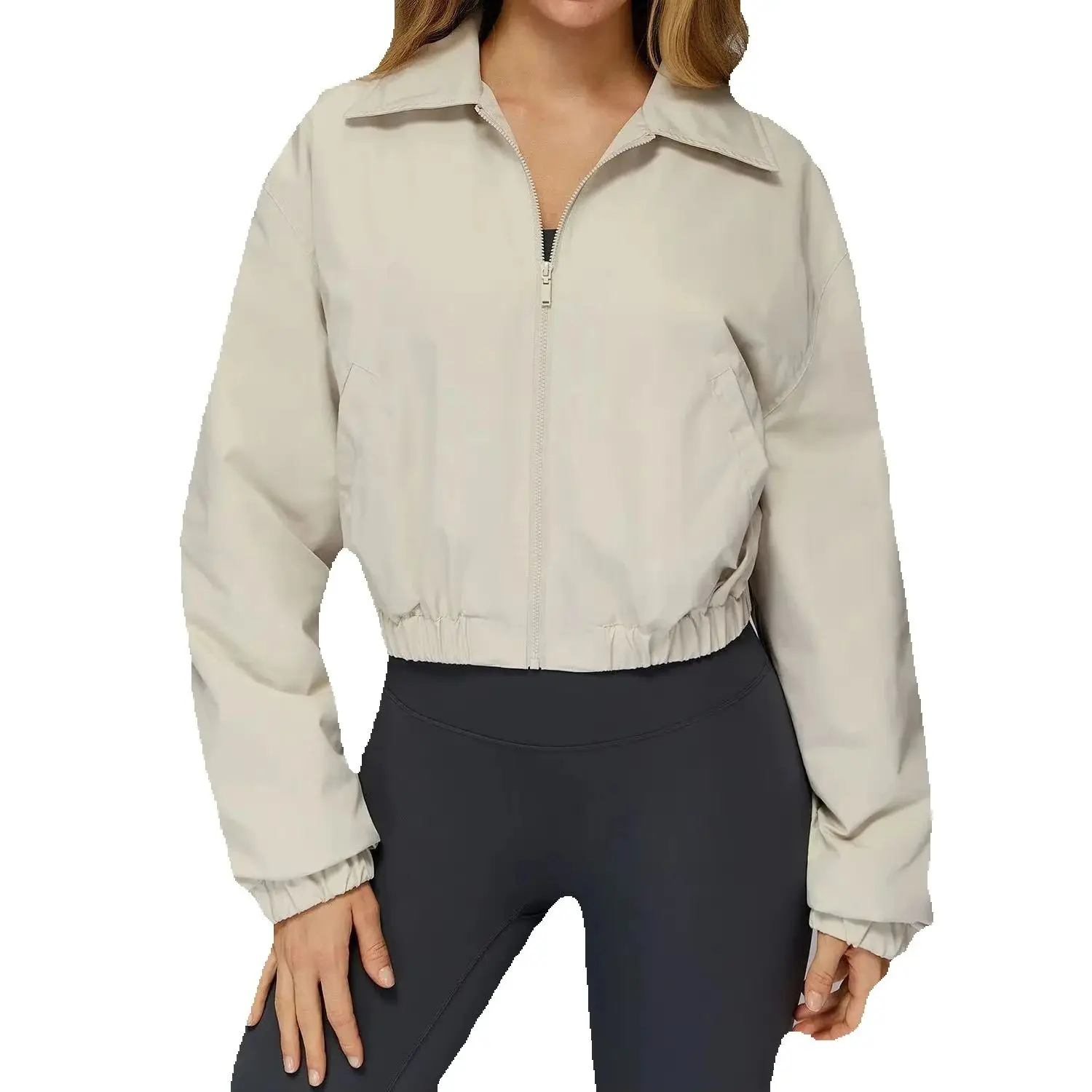 

Gym Quick Drying Yoga Train Yoga Long Sleeve Autumn and Winter Jacket Sports Coat Women Running Training Jacket Long Sleeve