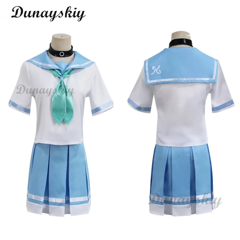 Anime Cosplay Mizore Kasaki Nozomi Cosplay Costume Woman Girls Blue Uniform Top Skirt Set Custom Size