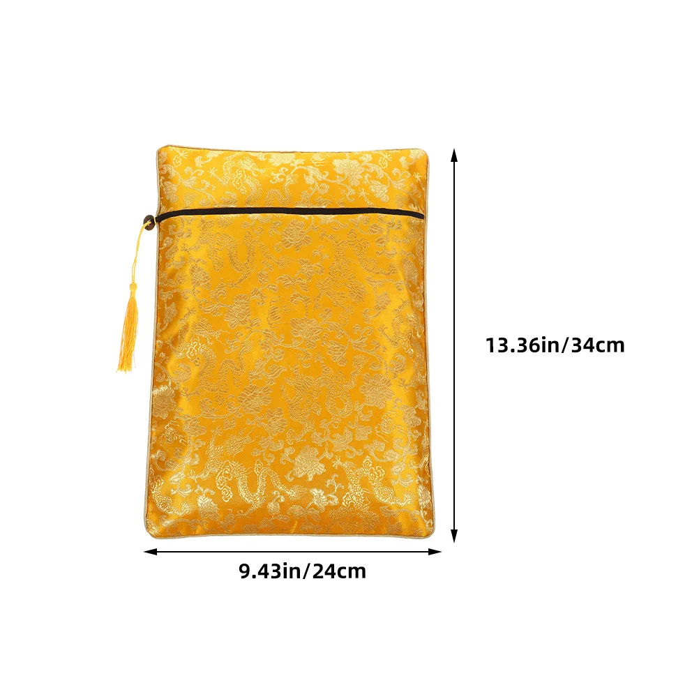 2Pcs Bible Book Covers Zipper Pouch Travel Organizer Case Protective Storage Bag Art Pencil Case