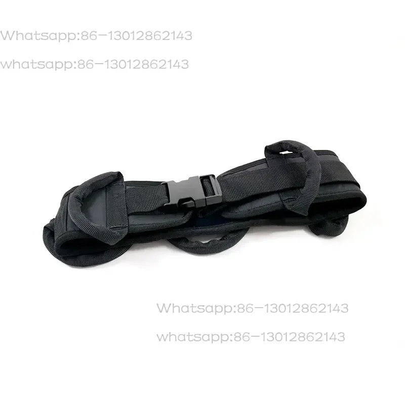 Patient transfers leg straps with padded handles for easy rehabilitation and daily care