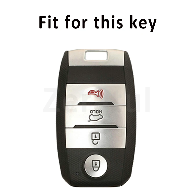 For Kia Sportage Cerato Optima K2 K3 K4 K5 Rio Picanto K2 Soul Sorento Sedona 4Buttons TPU Leather Car Remote Key Case Cover