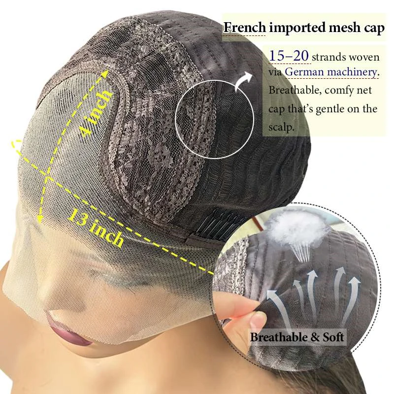 Short Blonde Columbina cosplay Glueless Lace Wig Wear and Go Synthetic Lace Front Wigs for Women Brown Highlights Realistic Look