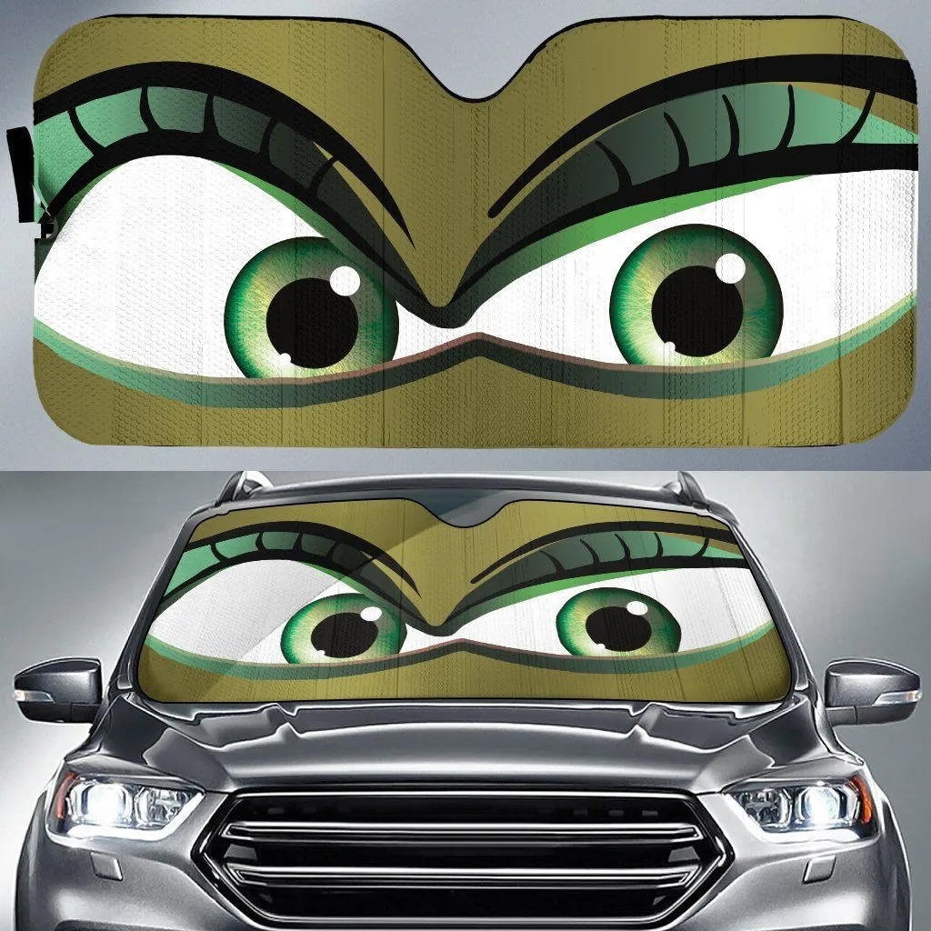 

Reflector Anti UV Protector Eyes Cartoon Car Sunshade Front Windshield Sunshade Durable Car Sunshades For Window Car Accessories