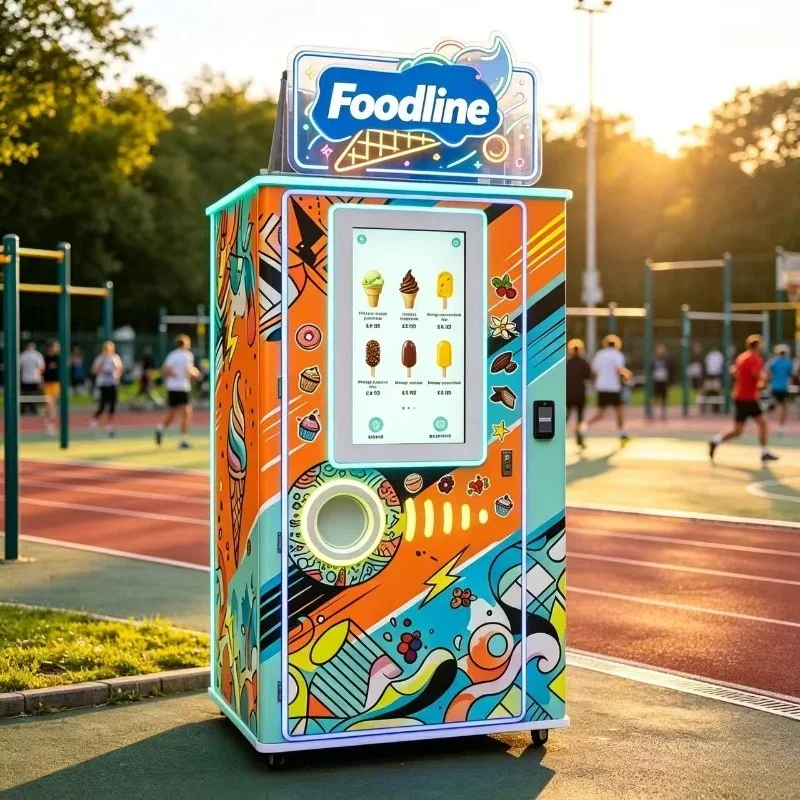 Soft Ice Cream Vending Machine Self‑Service Ice Cream Yogurt Vending Machine Outdoor Automatic Vending Machine For Sale