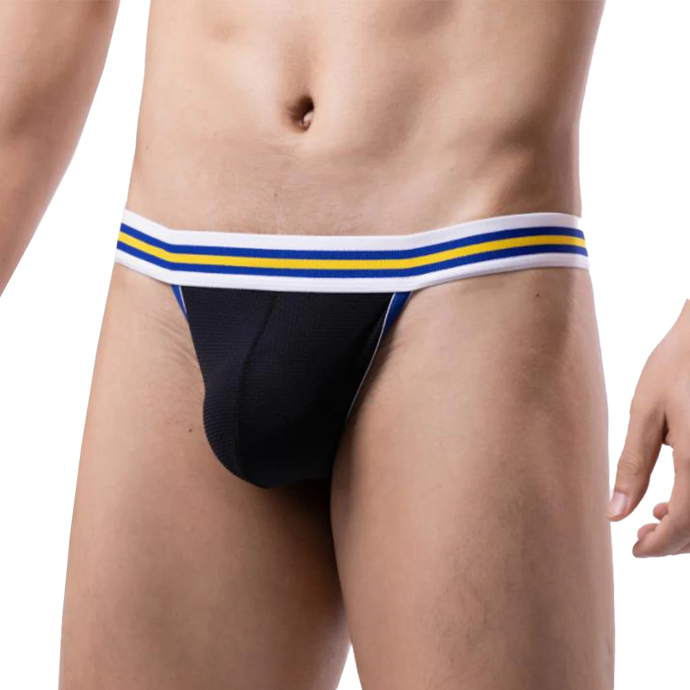 Strings U-Convex à Dos en T pour Homme, Poudres, Rayures, Bikini Sexy, Sous-Vêtements, Lingerie, Culotte Taille Basse, 1 Pièce