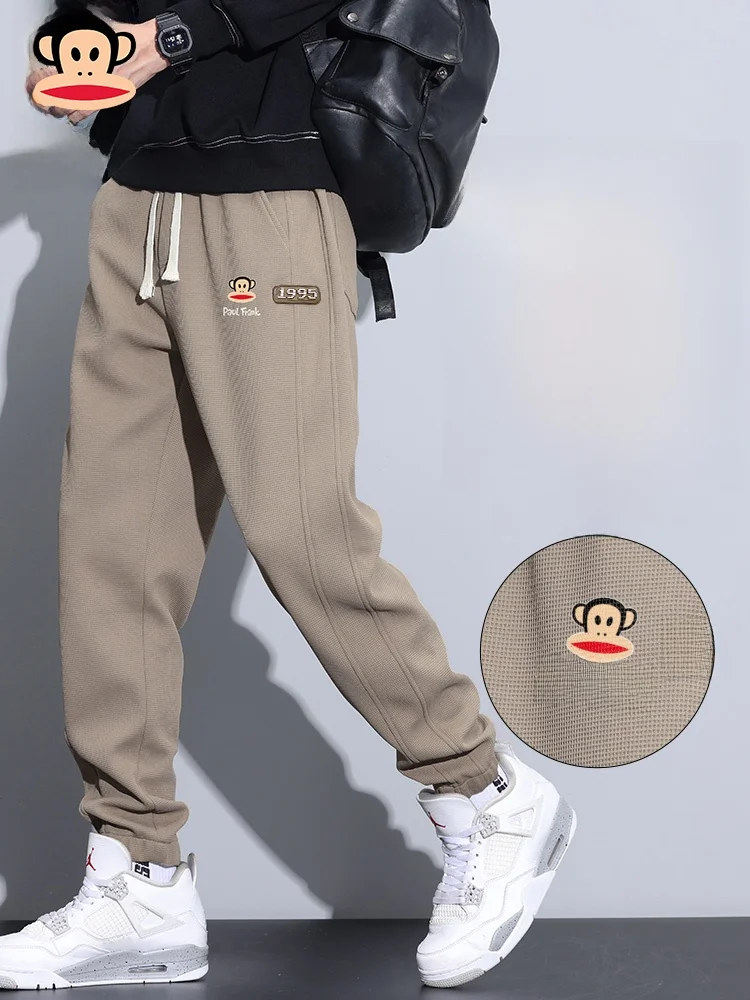 

Мужские повседневные спортивные брюки Paul Frank, коллекция Весна 2026, свободный крой, модные брюки с манжетами, молодежные, базовые цвета