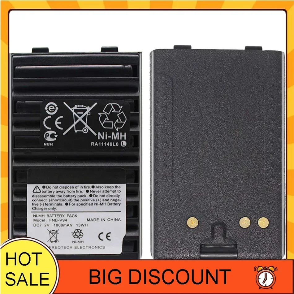 Battery Fnb-V94 Fnb-83 Fnb-V57 1800Mah For Yaesu Vertex Vx210 Vx400 Vx170 Ft-60 Bateira