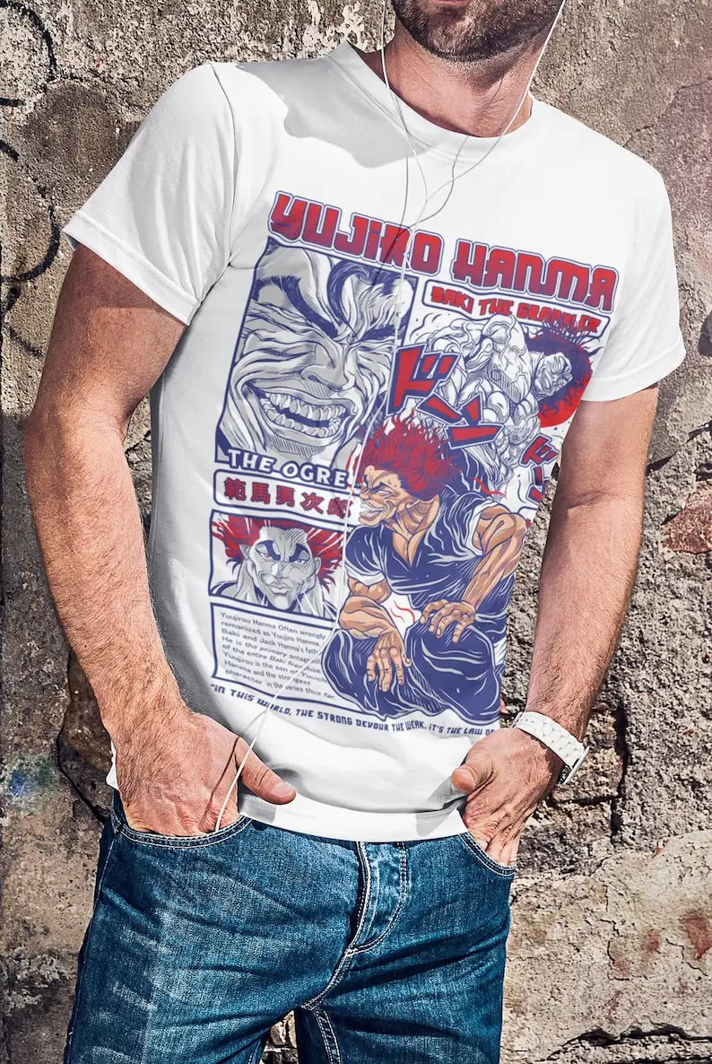 JACK HANMA Shirt, Baki Hanma Series Anime T-Shirt,Baki the Grappler Shirt